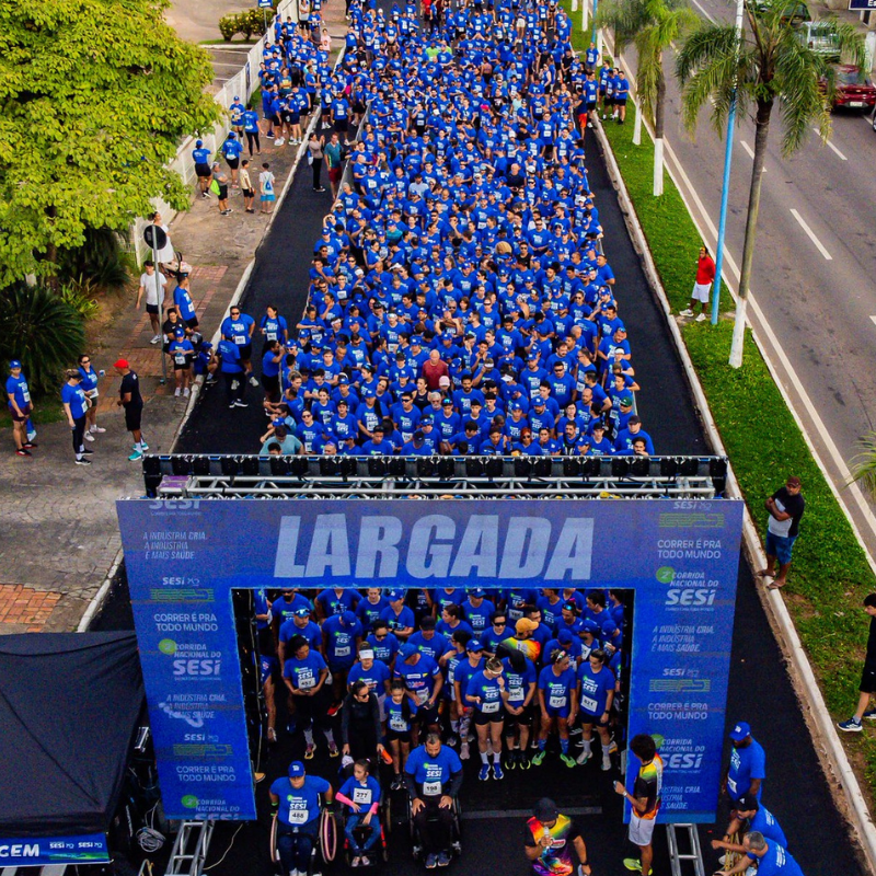 2ª Corrida Nacional do SESI cresce 74% em 2026 e reúne mais de 60 mil pessoas