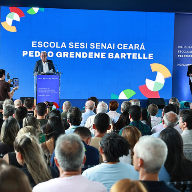 Escola SESI de Referência Pedro Grendene Bartelle é inaugurada em Horizonte e amplia acesso à educação de qualidade