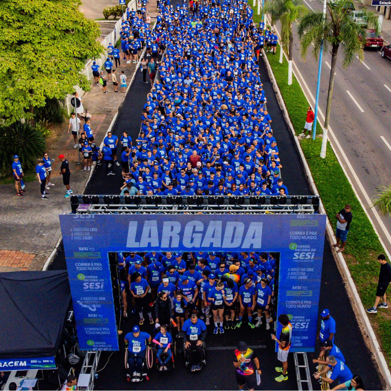 2ª Corrida Nacional do SESI cresce 74% em 2026 e reúne mais de 60 mil pessoas