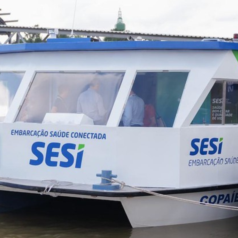 Embarcação do SESI que oferece serviços em saúde inicia operação no Pará