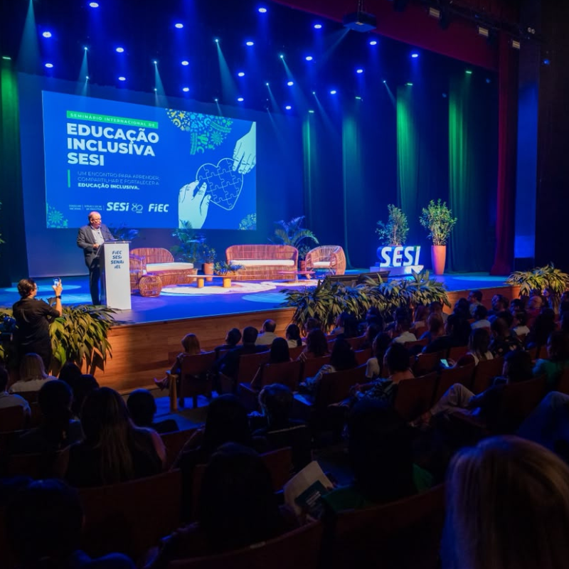 4º Seminário Internacional de Educação Inclusiva do SESI reúne especialistas nacionais e internacionais em Fortaleza