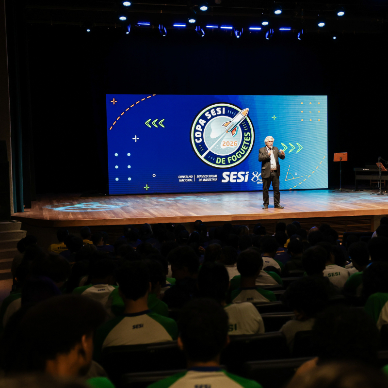 Jovens vivenciam imersão em ciência e tecnologia na 2ª Copa Sesi de Foguetes