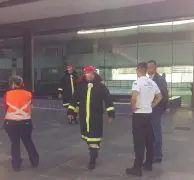 Simulação de incêndio no prédio do Conselho Nacional do SESI