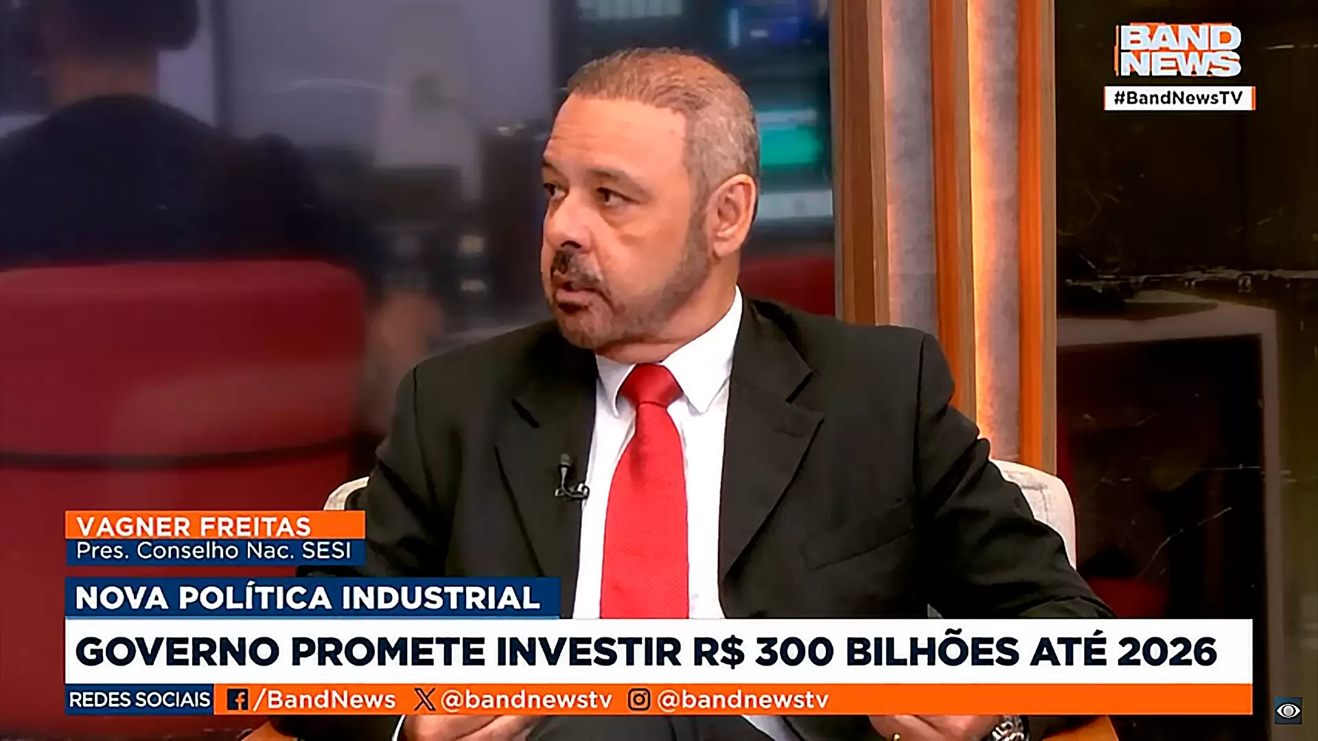 Em entrevista para a Band News, Nova Política Industrial na perspectiva do presidente do Conselho Nacional do SESI