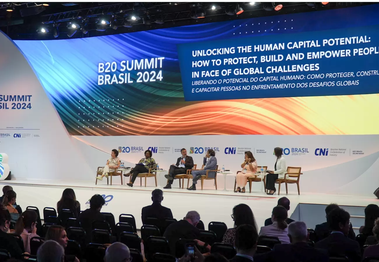 Educação, mudanças climáticas e tranformação digital marcam discussões no B20 Summit em São Paulo 