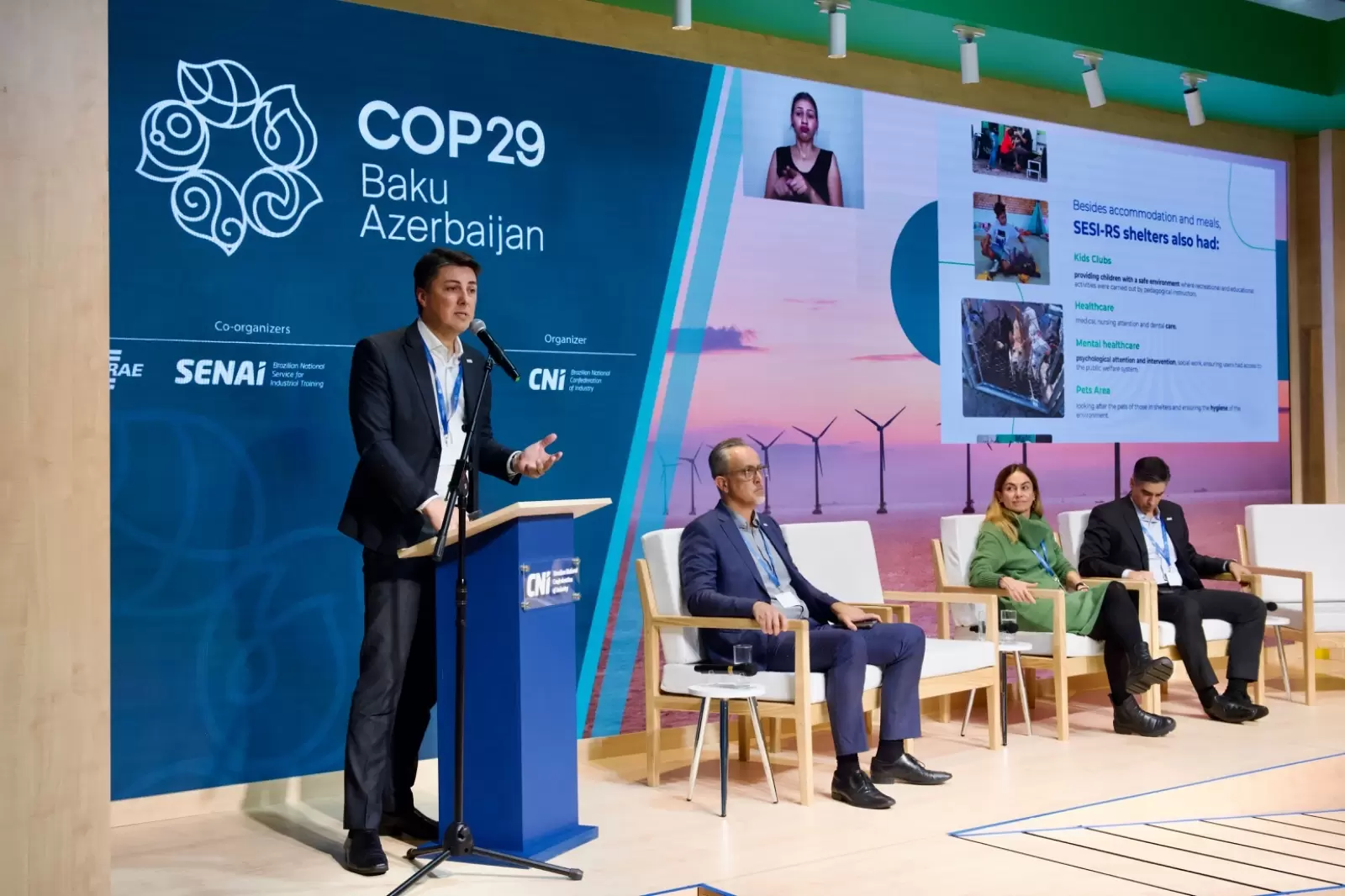 Projeto do SESI de apoio ao RS é destaque na COP29