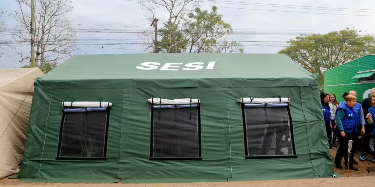 CN-SESI, CNI e FIERGS enviam tendas para apoio aos atingidos por tornados no Paraná