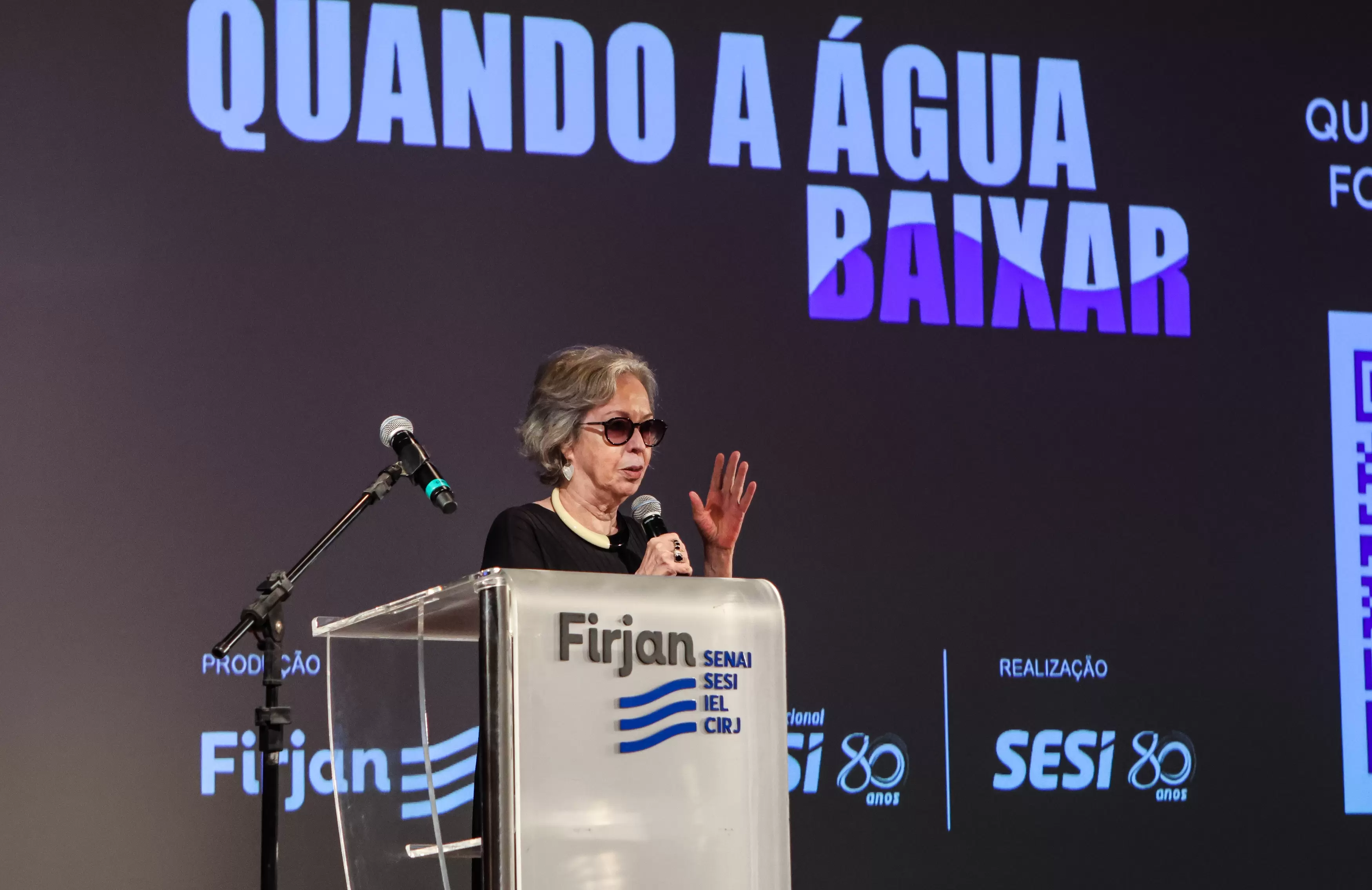 No Teatro Firjan SESI Centro, document&aacute;rio &ldquo;Quando a &Aacute;gua Baixar&rdquo; &eacute; exibido para convidados