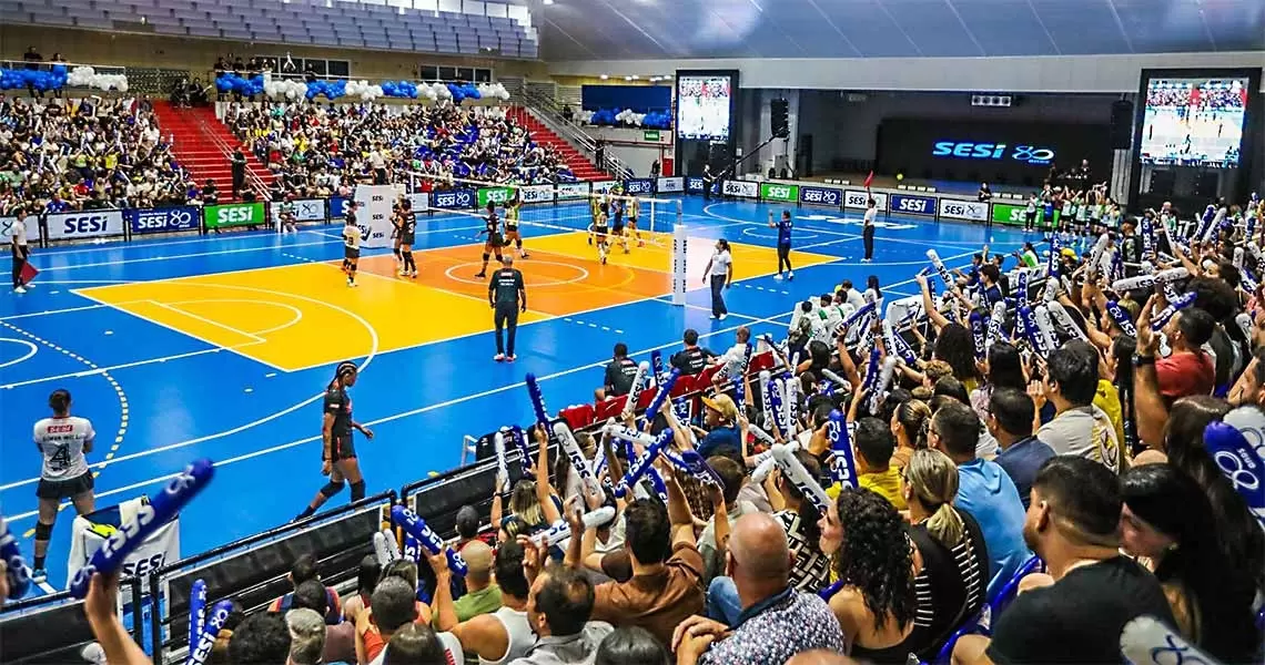 Ap&oacute;s moderniza&ccedil;&atilde;o, Gin&aacute;sio do SESI &eacute; reinaugurado e volta a ser palco de grandes eventos