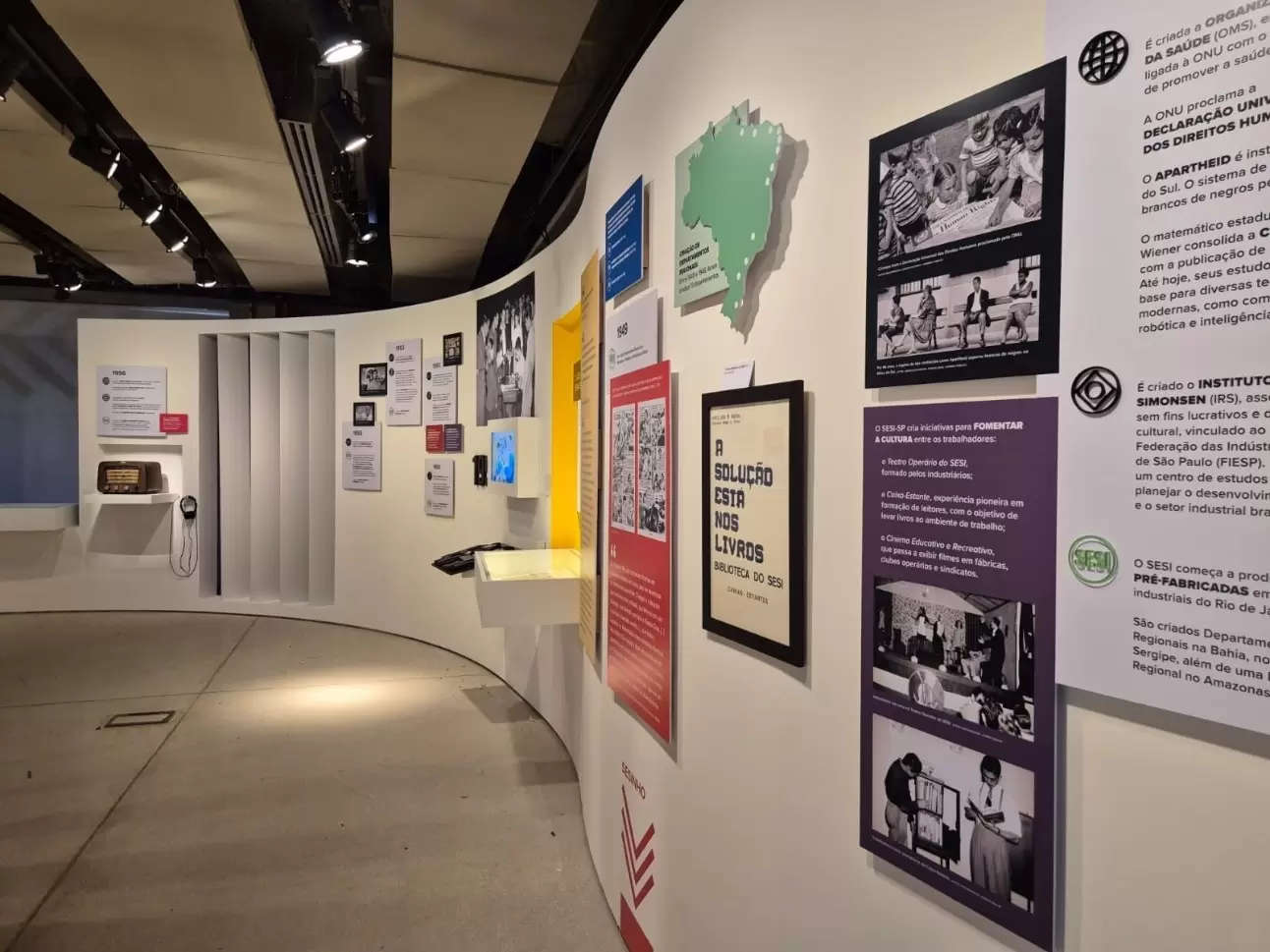 Passado, presente e futuro: exposi&ccedil;&atilde;o em Bras&iacute;lia revisita 80 anos do SESI